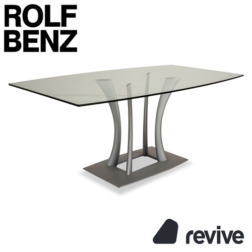 Rolf benz glas esstisch silber - benz,