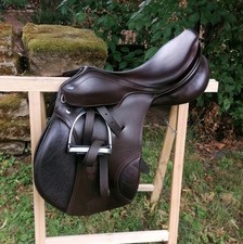 TOP! Andreas Dibowski Springsattel 17 Zoll KW 34 havanna braun inkl. Zubehör