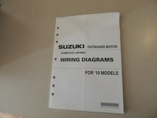 Werkstatt handbuch Schaltpläne Suzuki Modellj 2010 von 2.5 - 300 PS Außenborder
