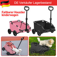 Hundebuggy für Kleine Hunde, Hundewagen mit 4 Rädern Faltbarer Haustierbuggy