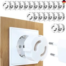 Steckdosen Kindersicherung steckbar, 24x Steckdosen-Schutz, Kindersicherung für 