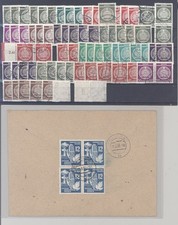 DDR, gestempelter Posten auf Steckkarte und 2 Belegen (10384)