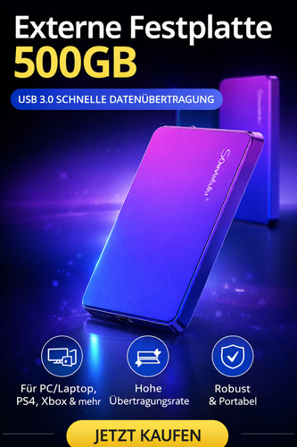 Externe festplatte 500gb - externe,