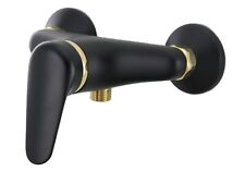 Brause-Armatur Duscharmatur Brausemischer schwarz/gold Dusche B-Ware