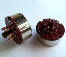 1PC Gold plated 8Pin AMP DIY Vacuum Tube Socket Base for KT88