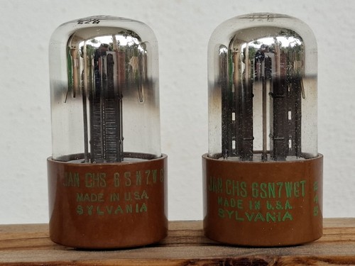 6sn7 wgt sylvania military - 2x,