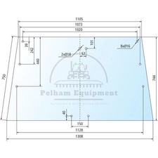 Clear Windscreen Glass 520593