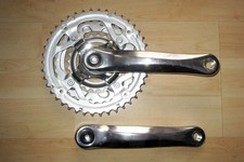 Prowheel Alu-Stahl Kurbel Set 3 fach Zahnrad Silber 170mm 24-34-42 Zähne