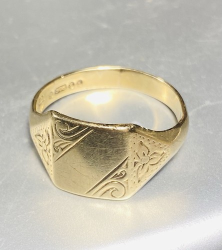 Antiker 375er goldring - 375er, massiv