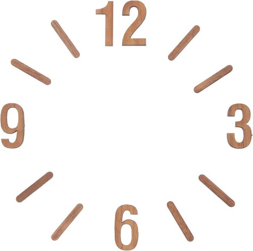 Holzbuchstaben wanduhr set - holzbuchstaben,