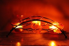 Teelichthalter für drei Teelichter Herbstmotiv