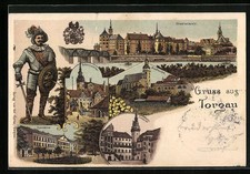 Lithographie Torgau, Schloss
