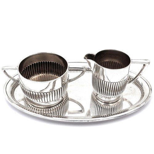 Silber milch zucker set auf - silber, &