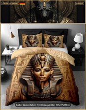 ?? Bettbezug Bettwäsche Kleopatra Pyramiden  Ägyptische Figur Dekoration Deko