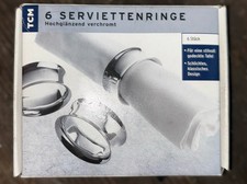 6 Serviettenringe von TCM – Hochglänzend verchromt