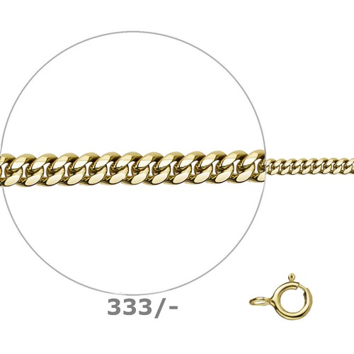 Goldkette 333 gold panzerkette - 333,