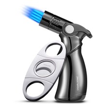 Zigarrenschneider und Feuerzeug-Set 2-teiliges Guillotine-Edelstahlblatt und ...