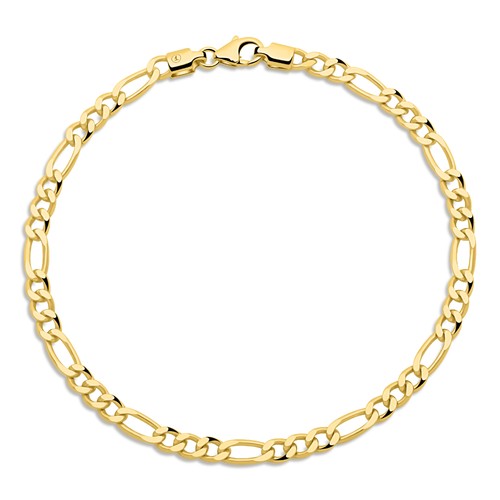 Figaroarmband 585er - figaroarmband, mm