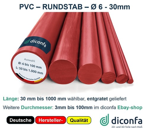 Pvc rundstab rundmaterial - rundstab,