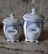 Melitta Friesland Anno 1900 Vorratsdosen Groß 2er Set Porzellan Vintage Retro