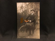 alte Foto-AK – Radfahrer