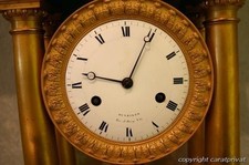 Original Empire Kaminuhr Portal-Uhr Hunziker Rue de Bussy No22 Paris #