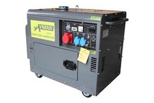 NOTSTROMAGGREGAT GENERATOR STROMAGGREGAT SCHALLISOLIERT 5,5kVA 400V+230V DIESEL