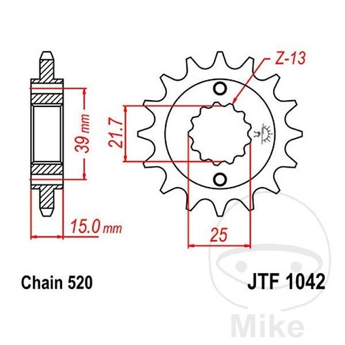 Ritzel für cpi 250 - für, xs