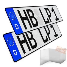 2x Kfz Kennzeichen 42x11cm