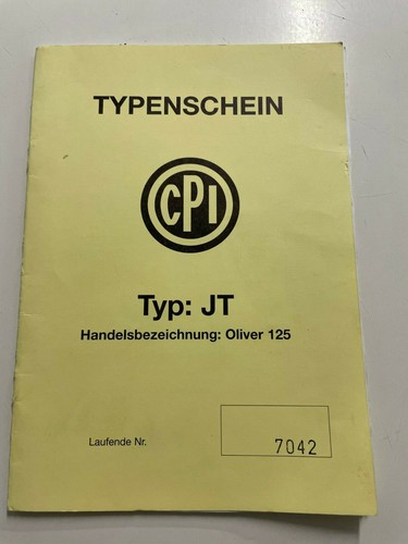 Cpi oliver 125 - cpi,