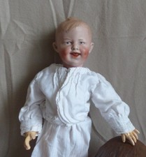 seltene antike Puppe Gebrueder Heubach Vollkopf lachender Junge 7911 um 1910
