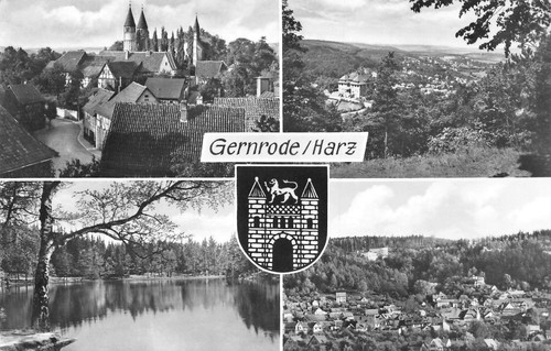 Gernrode mehrbildkarte - (harz),
