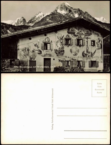 Ansichtskarte mittenwald altes - ansichtskarte,