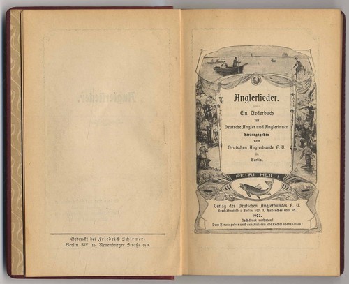 1903 anglerlieder ein - 1903, anglerlieder.