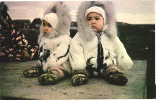 Alaska eskimo twins fur - eskimo,