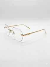 Randlose Herrenbrille Gold