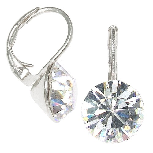 8mm ohrringe mit swarovski - 8mm,