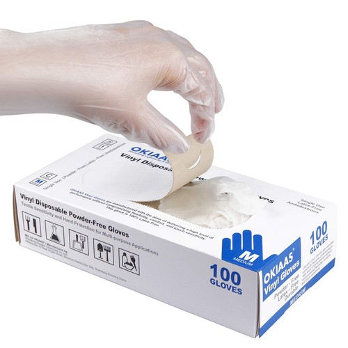 Okiaas vinyl disposable - disposable, gloves