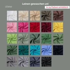Leinenstoff gewaschen uni