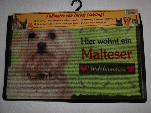 Fußmatte malteser - fußmatte,