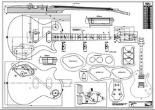 Gitarrenbau Zeichnung /