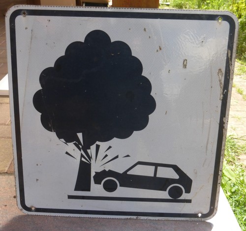 Altes verkehrsschild warnung - altes,
