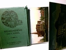 Wilhelmshöhe und Cassel / Kassel. Mappe mit Leporello. 20 x Ansichtskarte / Lith