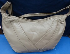 11995. Große Handtasche  -  Henkeltasche  -  graubraun  -  Borella