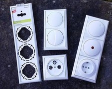 Düwi / REV Ritter TerraLuxe polarweiß - Schalter Steckdose Rahmen - Auswahl -