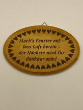 Holzschild WC lustiger Spruch