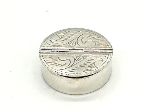Sterling silber pillendose - sterling,