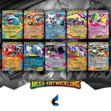 Pokemon TCG Mega Entwicklung Alle 10 Double Rare Karten Bundle NM DE