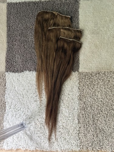 Echthaar tressen dunkelblond - 3,
