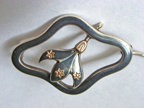 Jugendstil brosche - jugendstil,